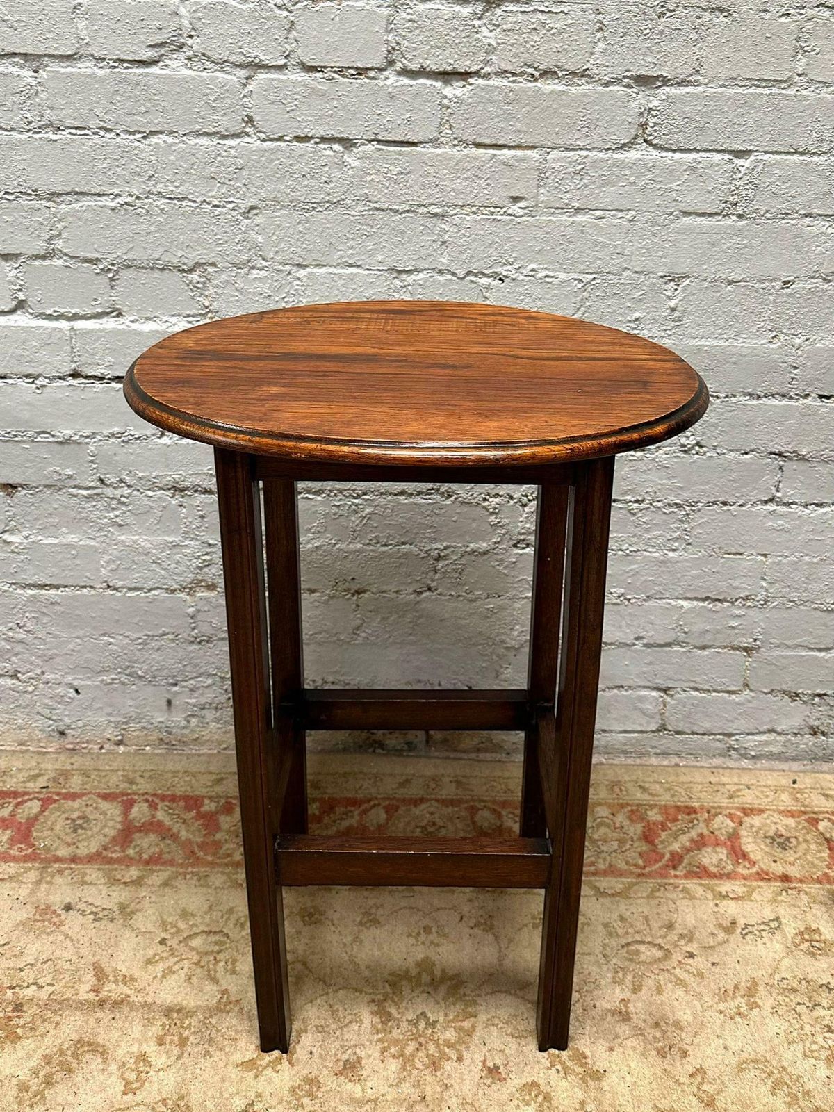 Antique Edwardian Oak Coffee Table / Circa 1910 / Oval Top photo Furniture