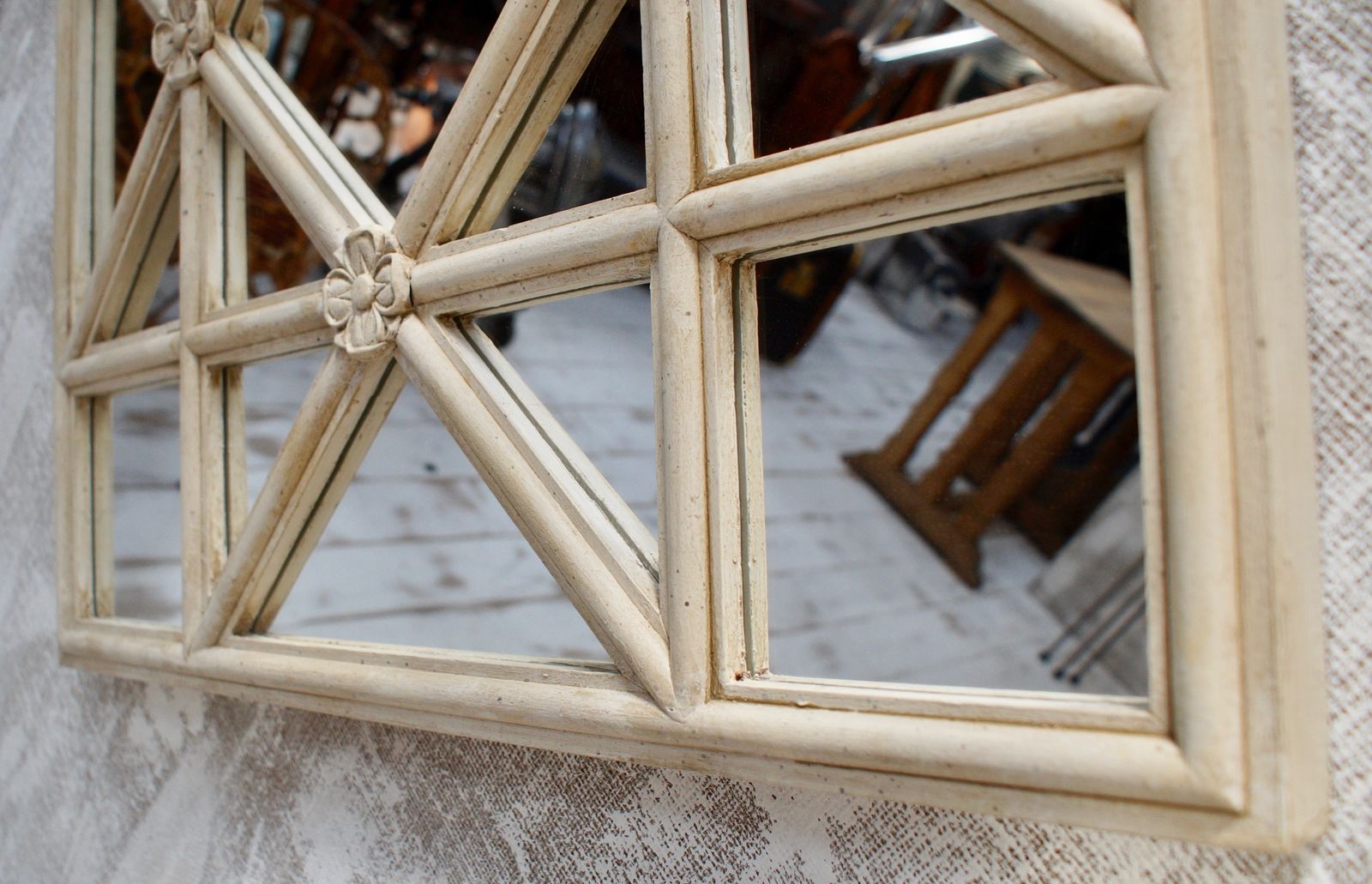 photo vinterior Scottish Turn Of The Century Astra Glaze Window Mirror