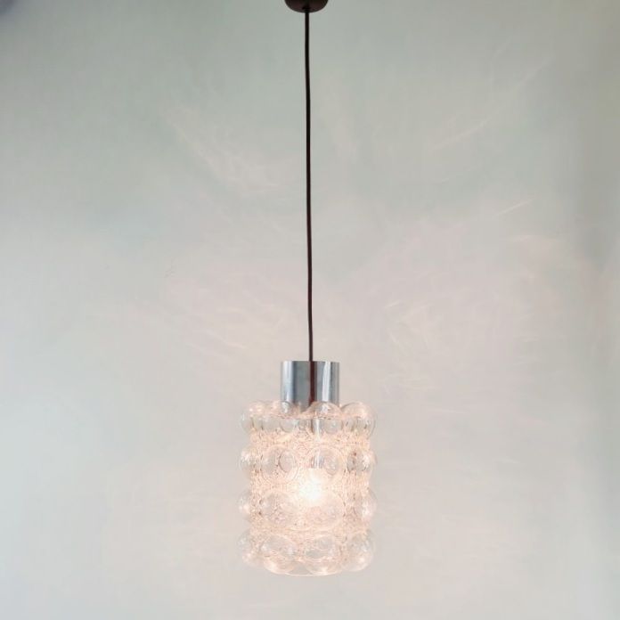 Mid Century Modern Bubble Glass Pendant By Helena Tynell For Limburg, Germany, 1960s photo 360.0