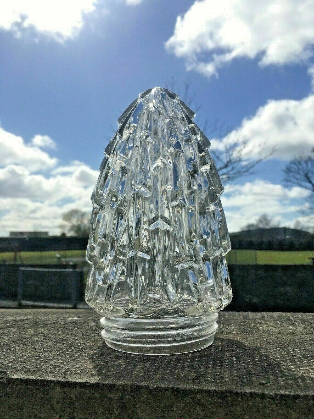 1 Textured Glass Lamp Shade Flame Rocket Beehive Shape Art Deco Mid Century 60's photo Lighting