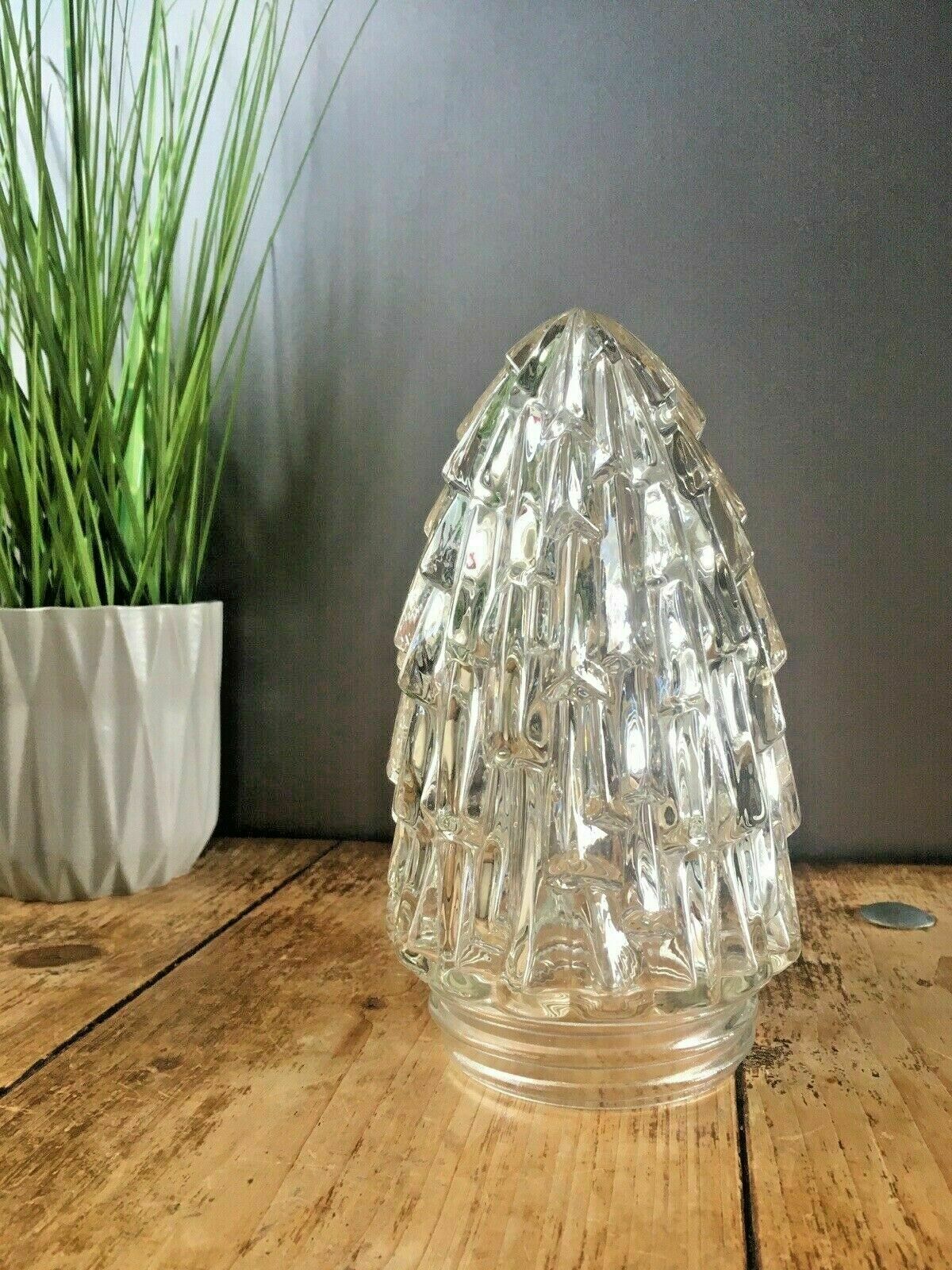 1 Textured Glass Lamp Shade Flame Rocket Beehive Shape Art Deco Mid Century 60's photo buy
