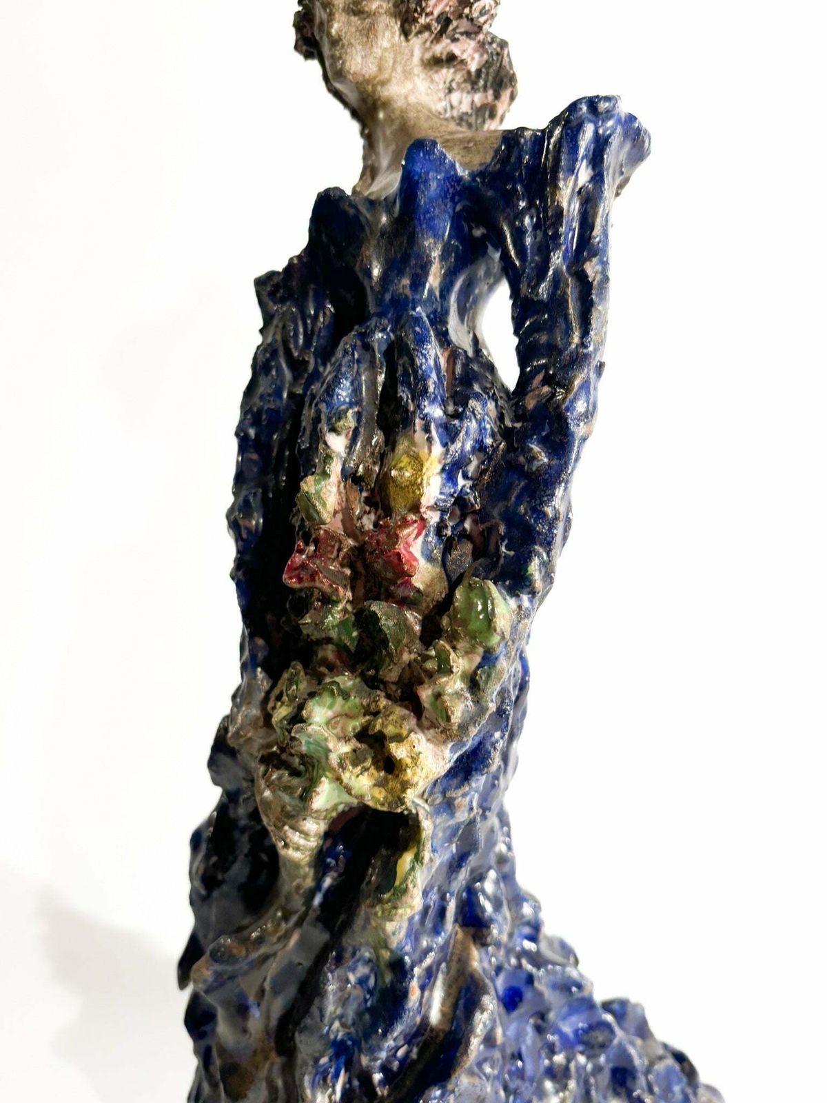 Sculpture Of A Lady In Glazed Terracotta Of French Inspiration From The 1930s photo 362.0