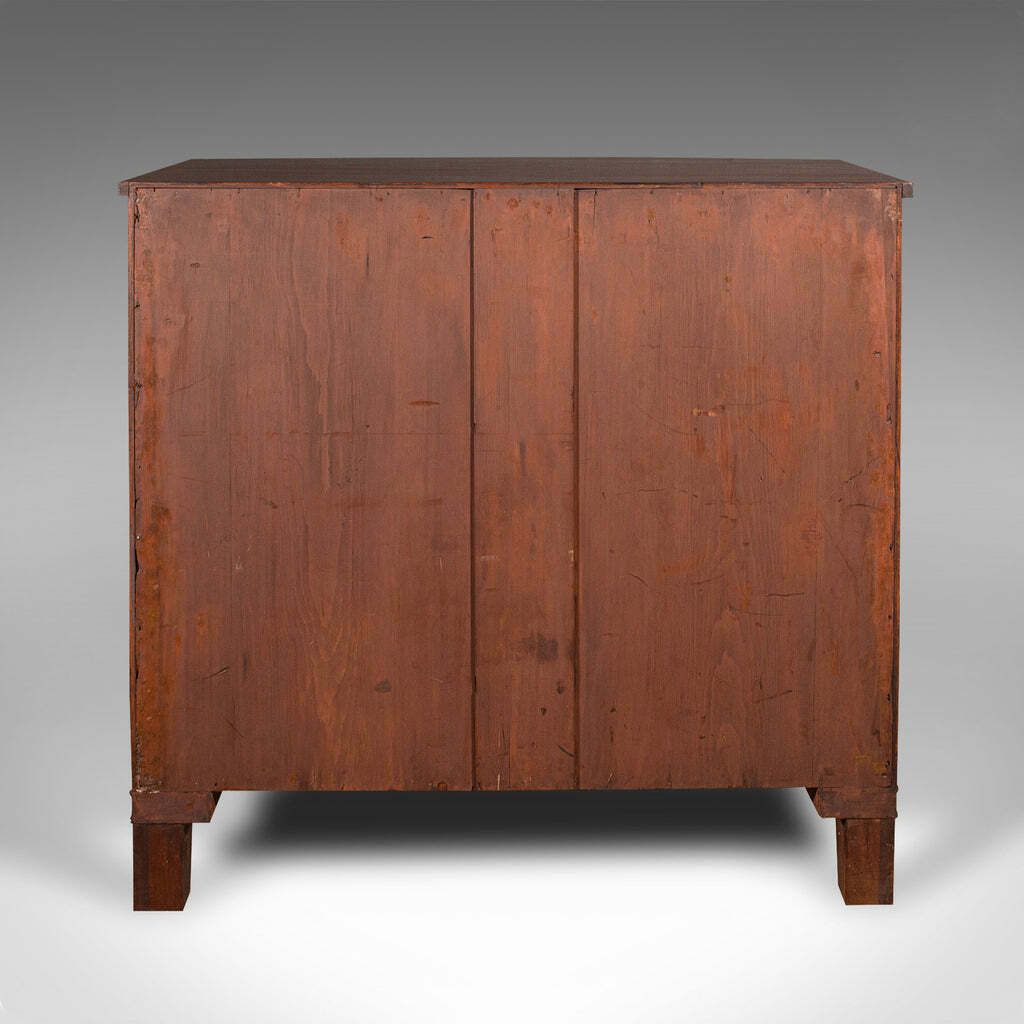 Large Antique Bow Front Chest Of Drawers, American, Bedroom, Victorian, C.1860 photo 2850.0