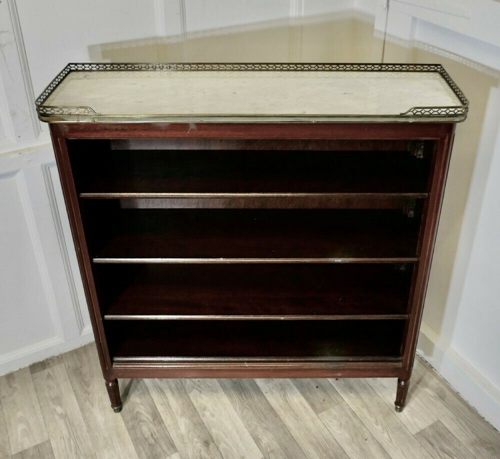 French Open Book Case With A Marble Top photo Furniture