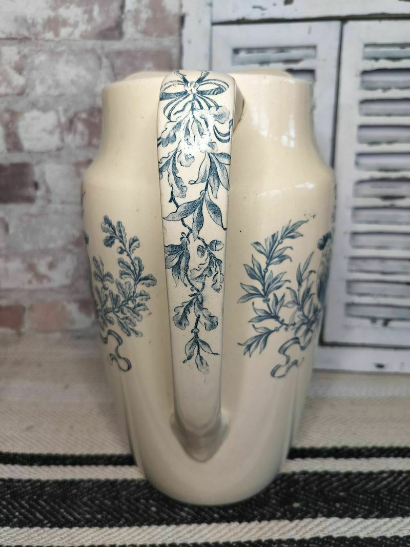 Antique French Jug / Pitcher Depicting Images From The First World War photo Home Decor