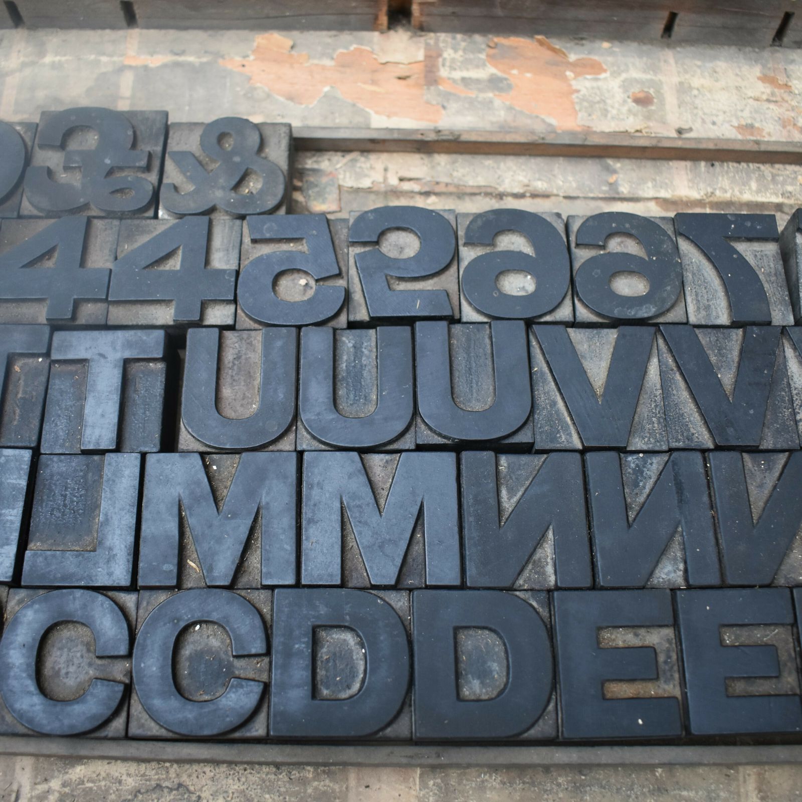 Antique Harrild & Sons Alphabet Uppercase Font Wooden Printer Letterpress Blocks photo 345.0
