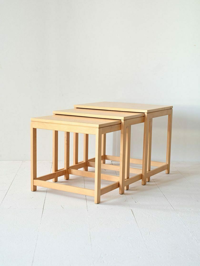 Scandinavian Nesting Table Set photo furniture