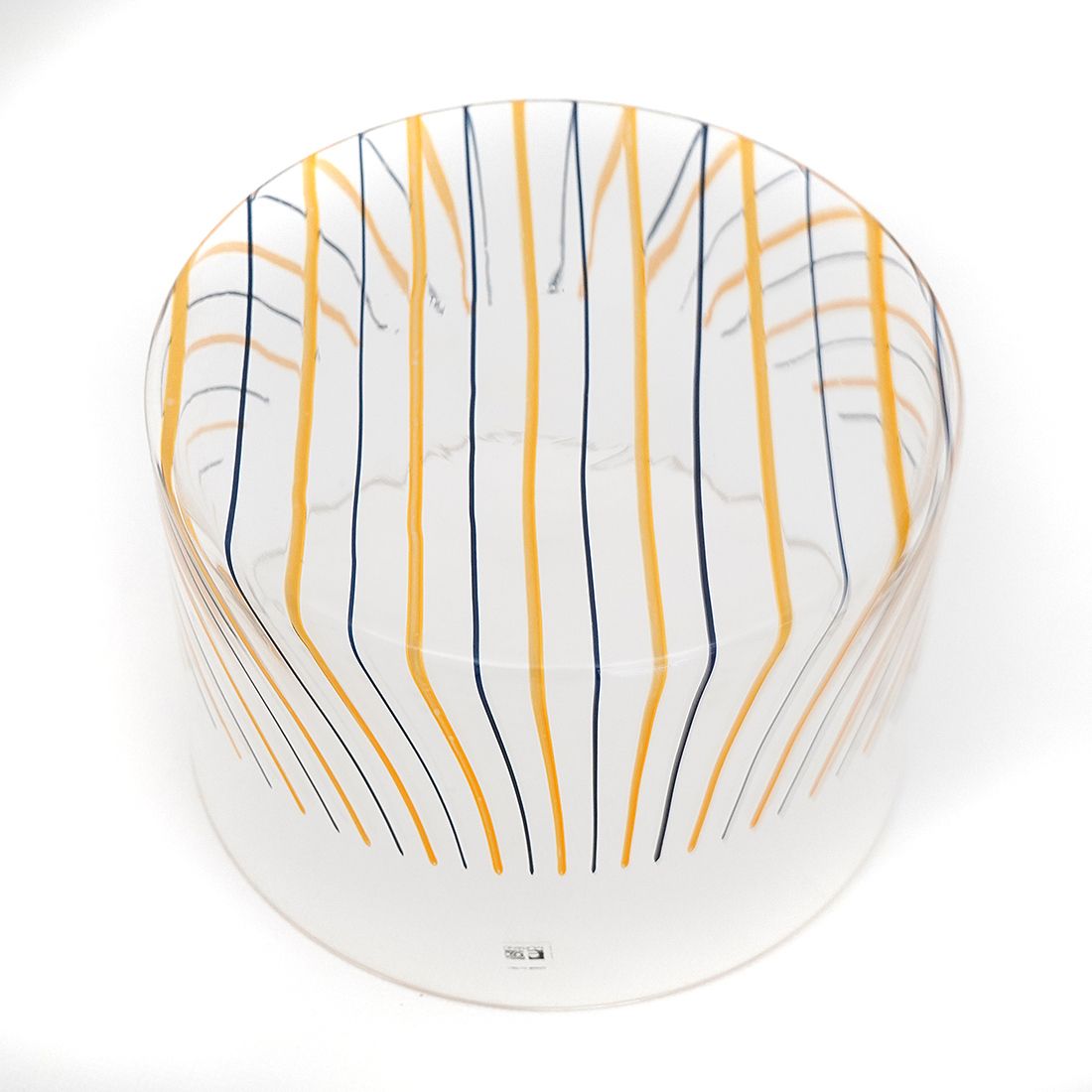 Transparent Vase With Stripes By Rosanna Toso For Fratelli Toso, 1970s photo vinterior