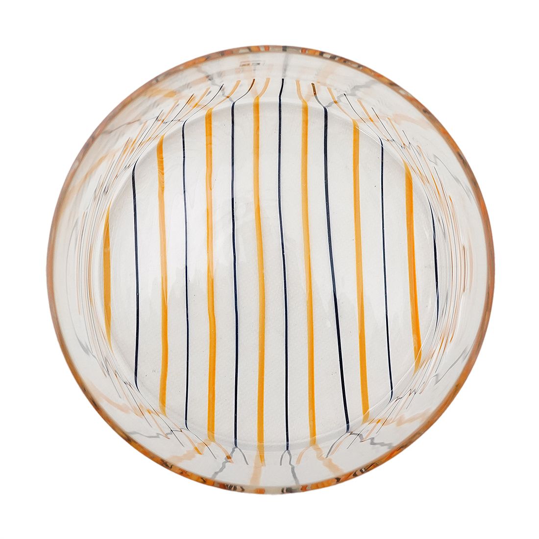 Transparent Vase With Stripes By Rosanna Toso For Fratelli Toso, 1970s photo vintage