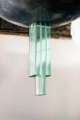Rationalist Chandelier By Pietro Chiesa For Fontana Arte, 1940s photo for sale