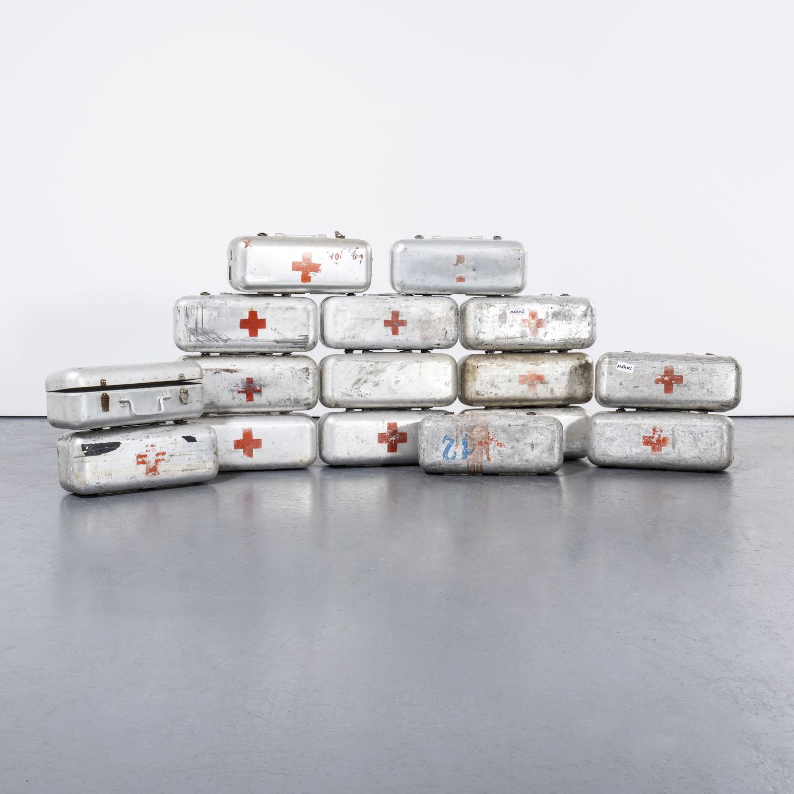 1960’s Original Hungarian Army First Aid Boxes – Long Shape