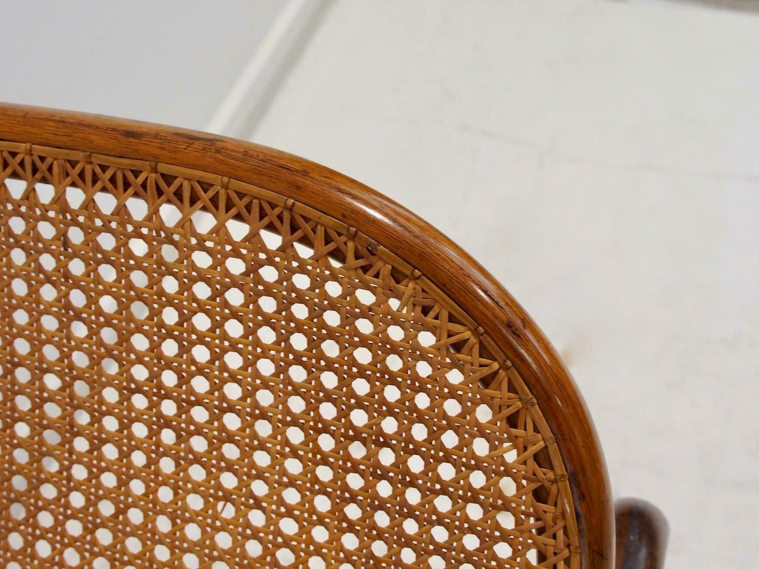 Thonet Bentwood And Rattan Rocking Chaise Model 7500 photo 9935.0