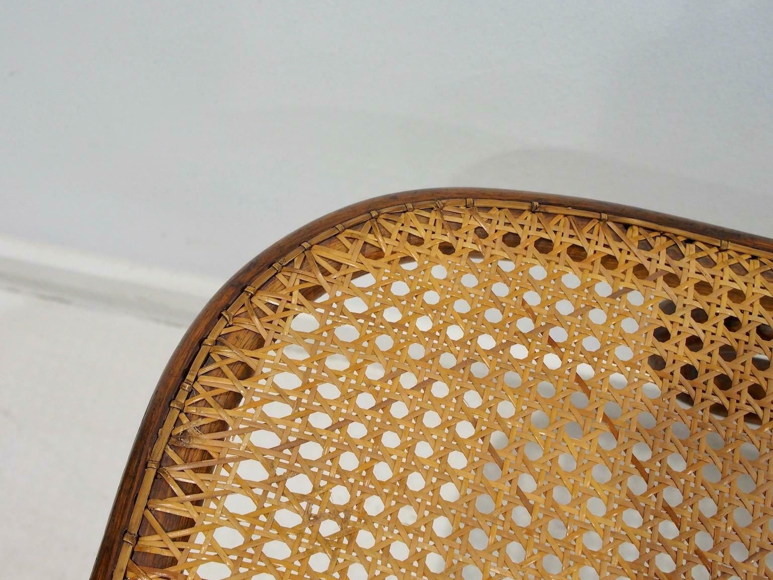 Thonet Bentwood And Rattan Rocking Chaise Model 7500 photo buy
