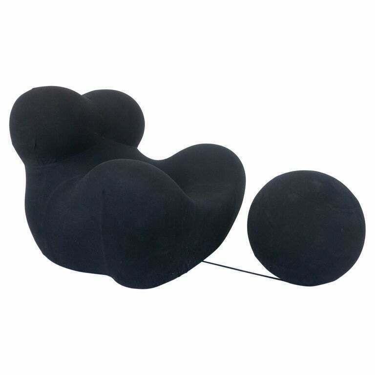 Big Mama" Lounge Chair & Ottoman By Gaetano Pesce For B&B Italia