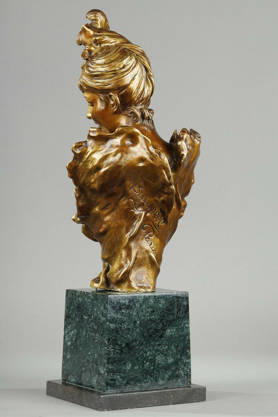Bust Of A Young Belle époque Woman By Victor Léopold Bruyneel photo 2749.0