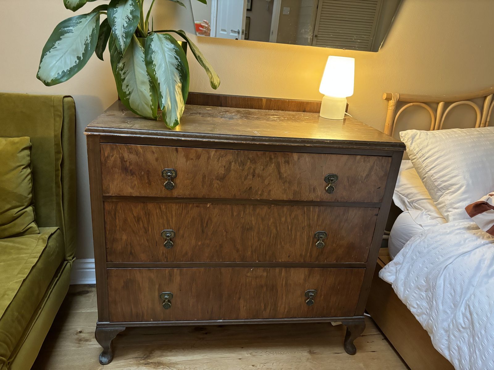 Antique Mahogany Chest Of Drawers photo vintage