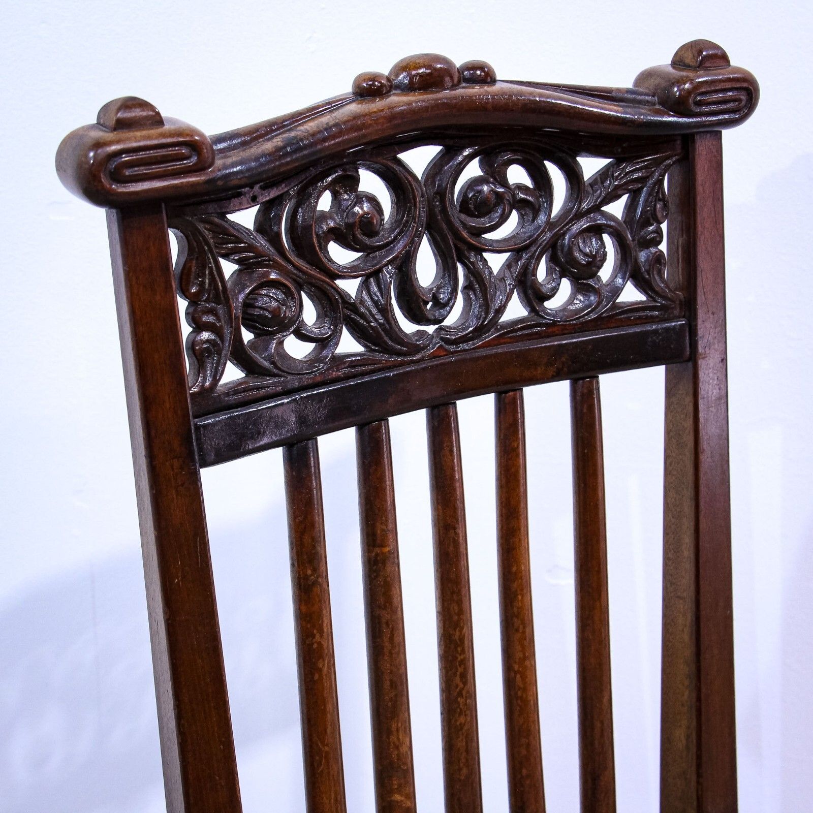 19th Century Rush Seated American Armchair photo for sale