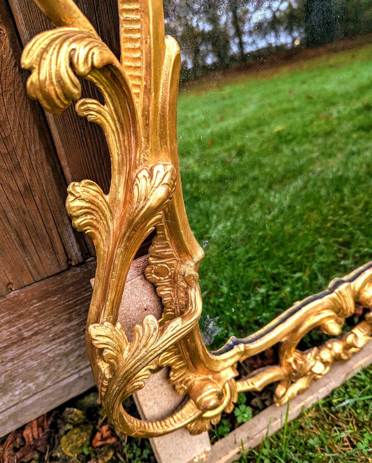 Outstanding George III Circa 1760 Pier Glass Gilt Mirror Delivery Available 0171. photo vintage