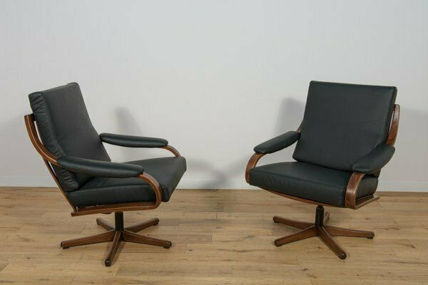Office Armchairs From Soda Galvano, Norway, 1960s, Set Of 2 photo buy