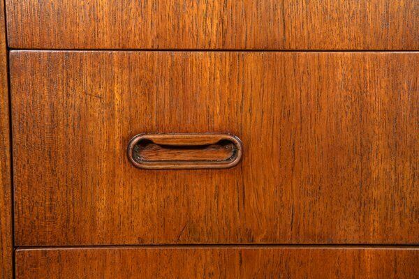 Furniture Mid Century Teak Dresser, Denmark, 1960s photo