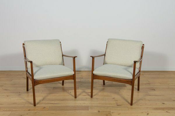 Pj112 Armchairs By Ole Wanscher For Poul Jeppesens, Denmark, 1960s, Set Of 2