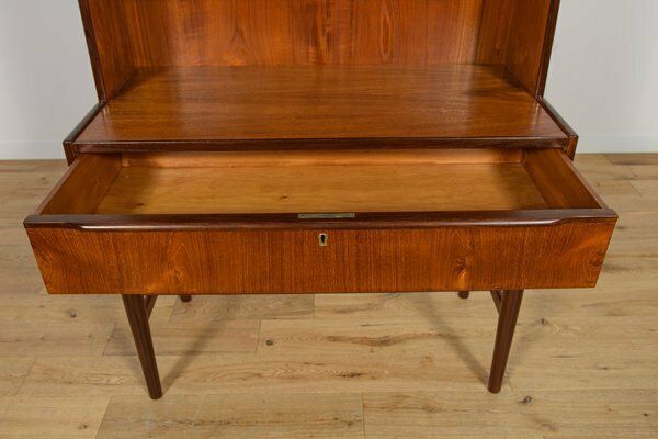 photo vinterior Mid Century Teak Shelf, Denmark, 1970s
