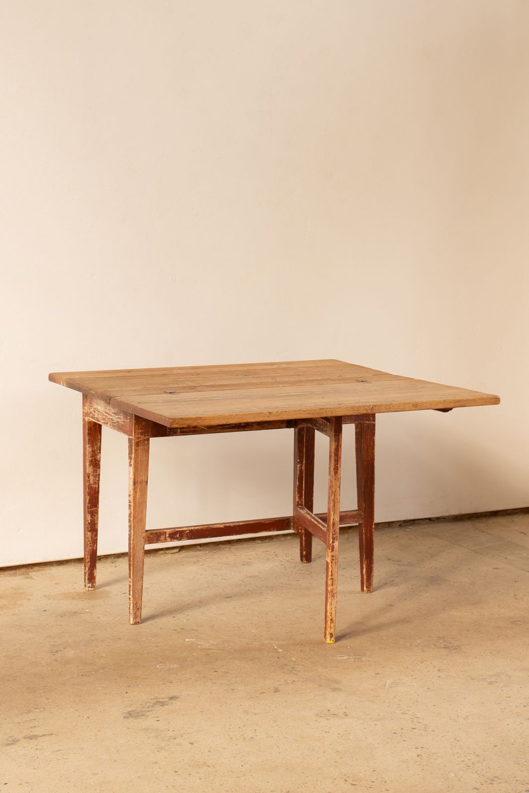 19th Century Swedish Slagbord Table With Original Painted Finish photo Furniture