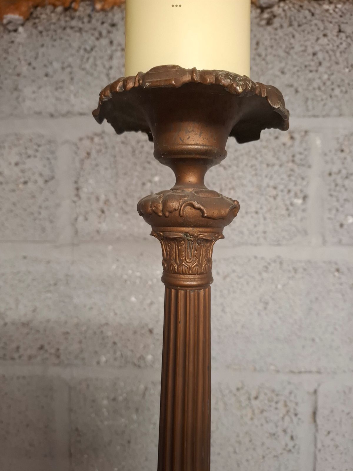photo furniture 18th Century Italian Bronze Altar Candle Sticks