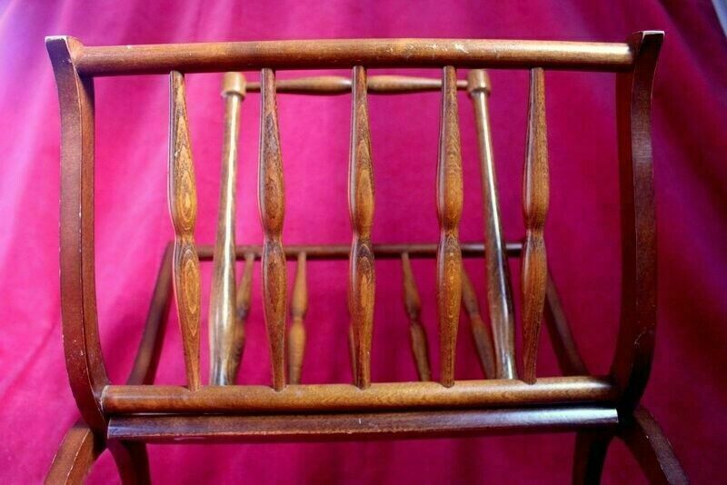 Vintage Mid Century Hout Magazine/ Newspaper Rack From Paris photo vinterior