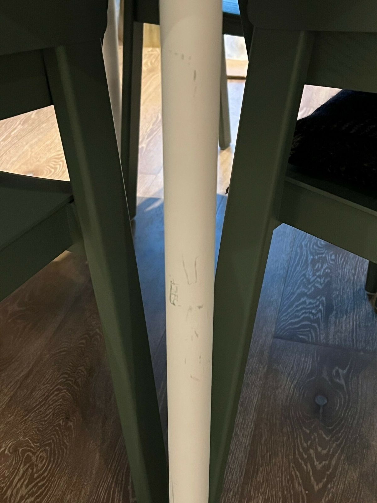 Muuto Base Table (Round 110 Cm), Laminate With Plywood Edges, White Retails £1.2k photo furniture