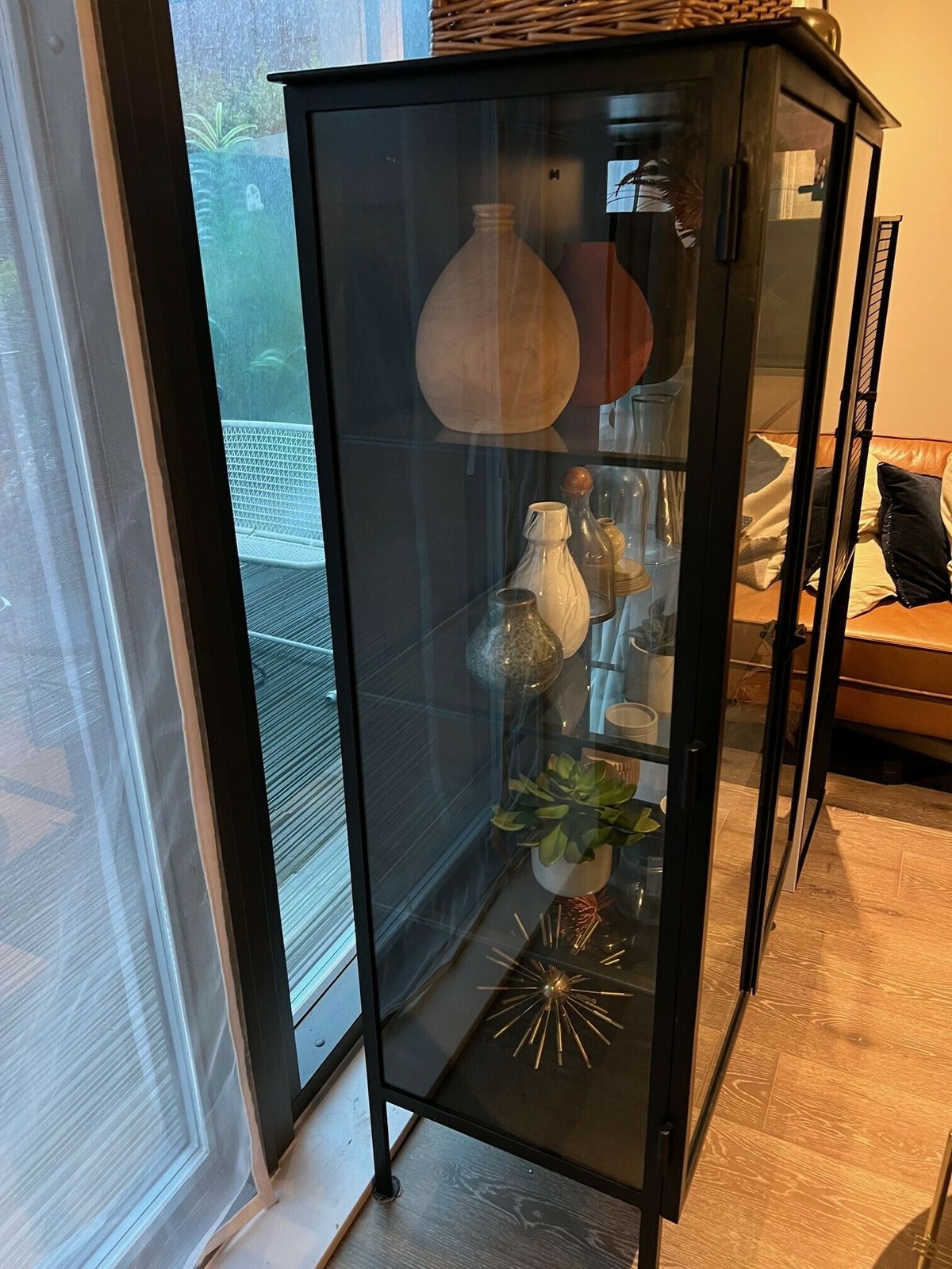 Design Vintage Black Iron And Glass Cabinet   Retails For ~£1.5k photo furniture
