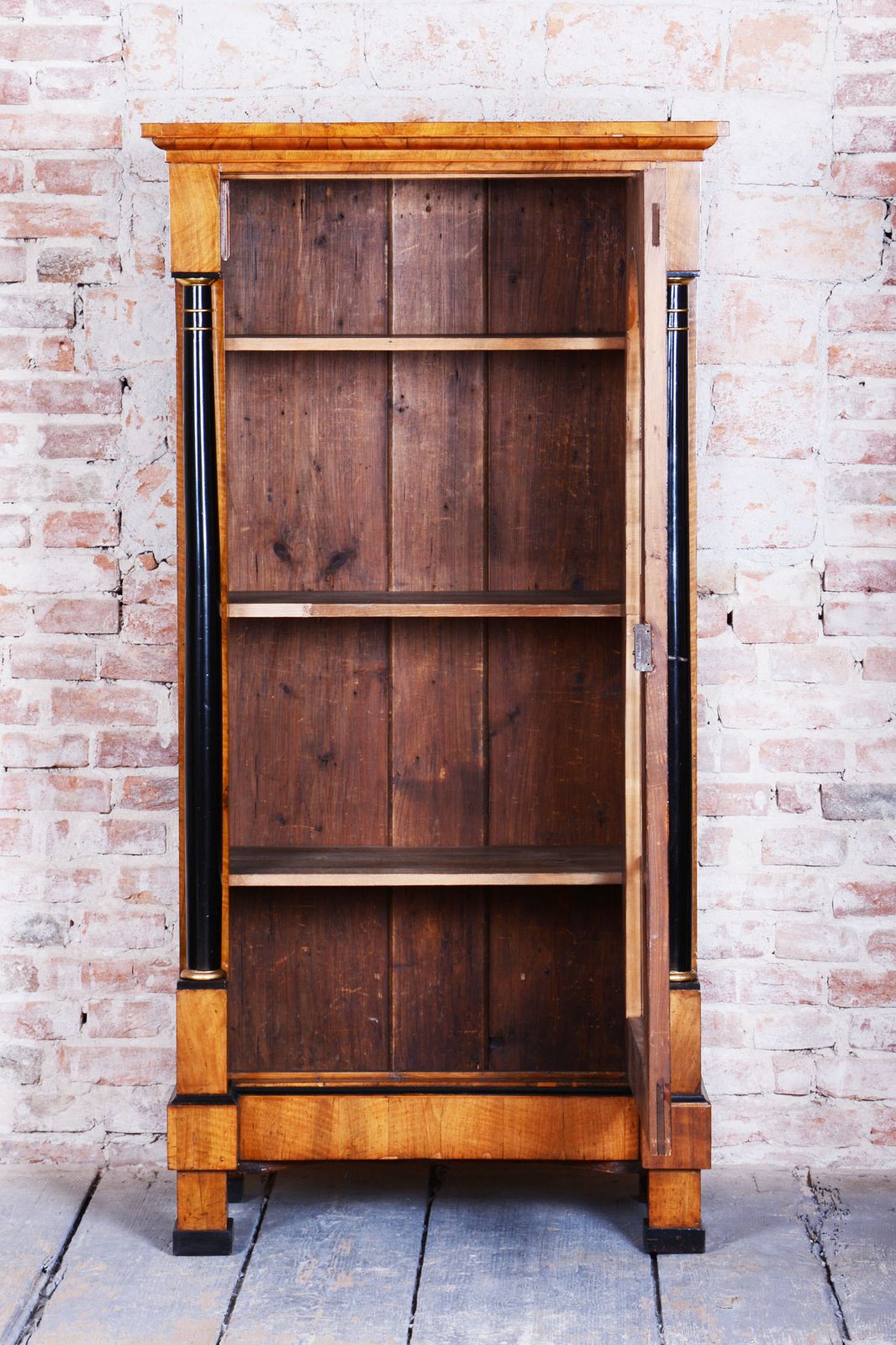 Restored Biedermeier Display Cabinet, Walnut, Glass, 1820s, Austria photo Furniture