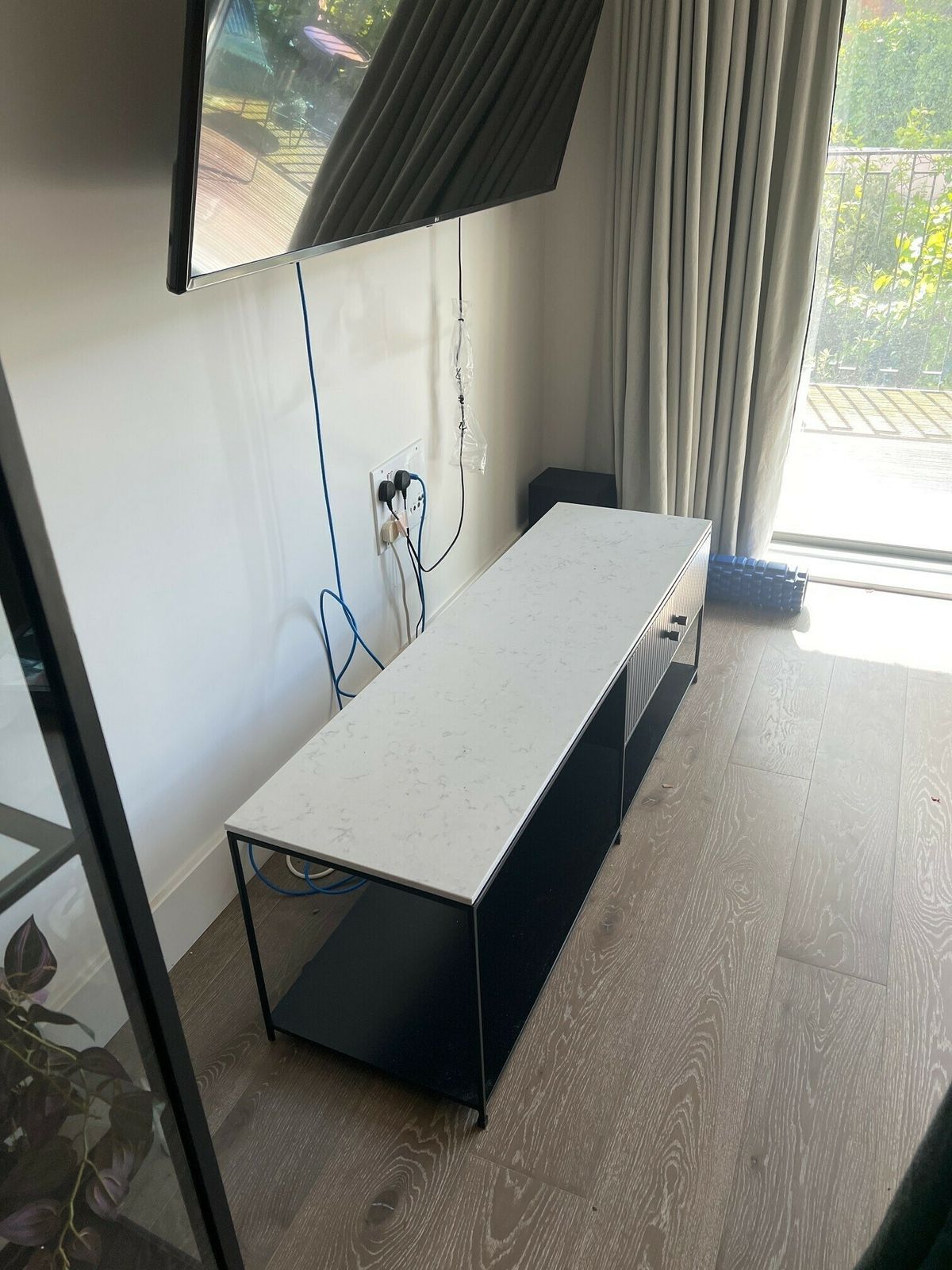 Love Interiors Bespoke Tv Unit With Stone Top And Compartment photo furniture