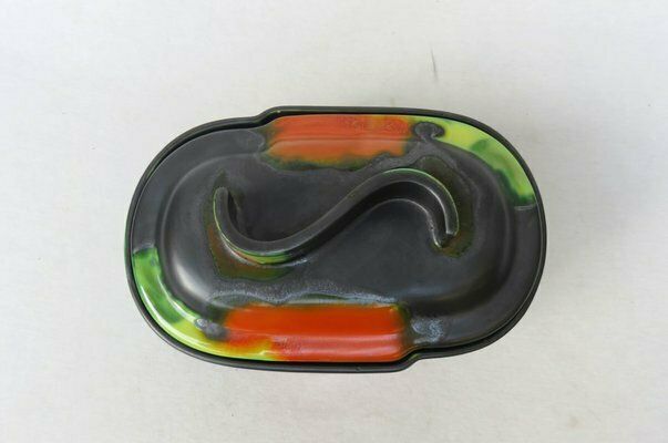 Art Deco Pastry Tin In Ceramic By Ziegler Schaffhausen, 1920s photo vintage