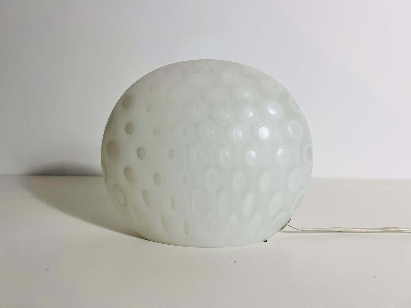Mid Century Glass Table Lamp By Peill & Putzler, 1970s, Germany photo Lighting