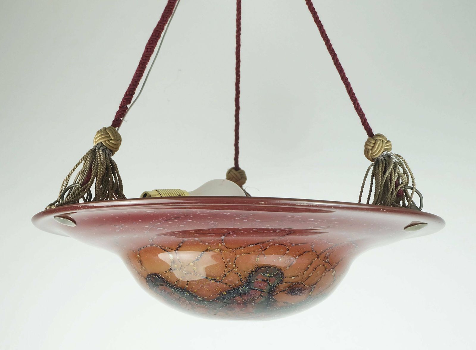 Lighting Art Deco Wmf Ikora Pendant Light Ikoraglass 1930s Avantgarde Design photo