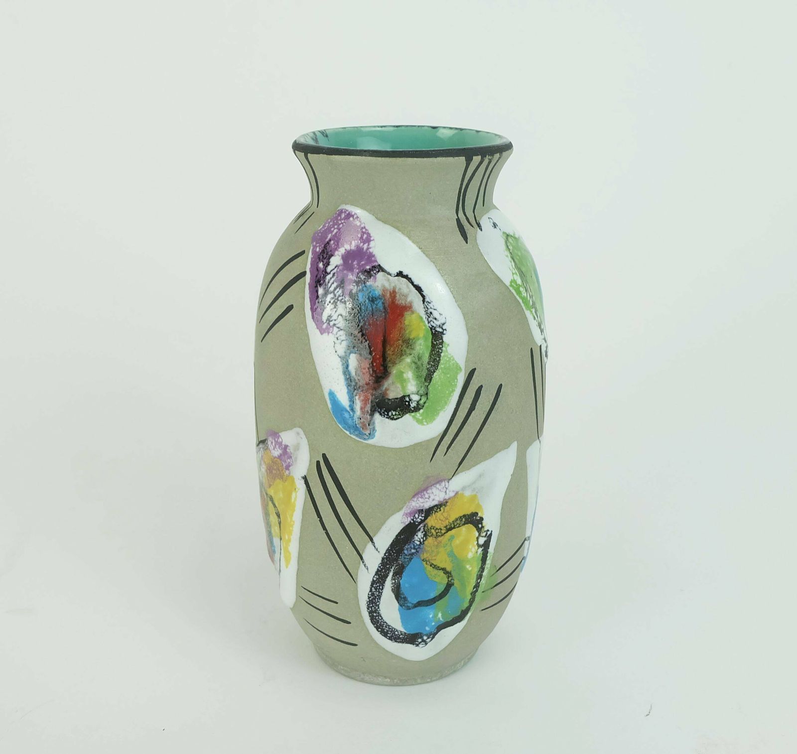 West German Mid Century Vase Bay Keramik Decor 'Delhi' Model 604 14 Early 1960s photo Home Decor