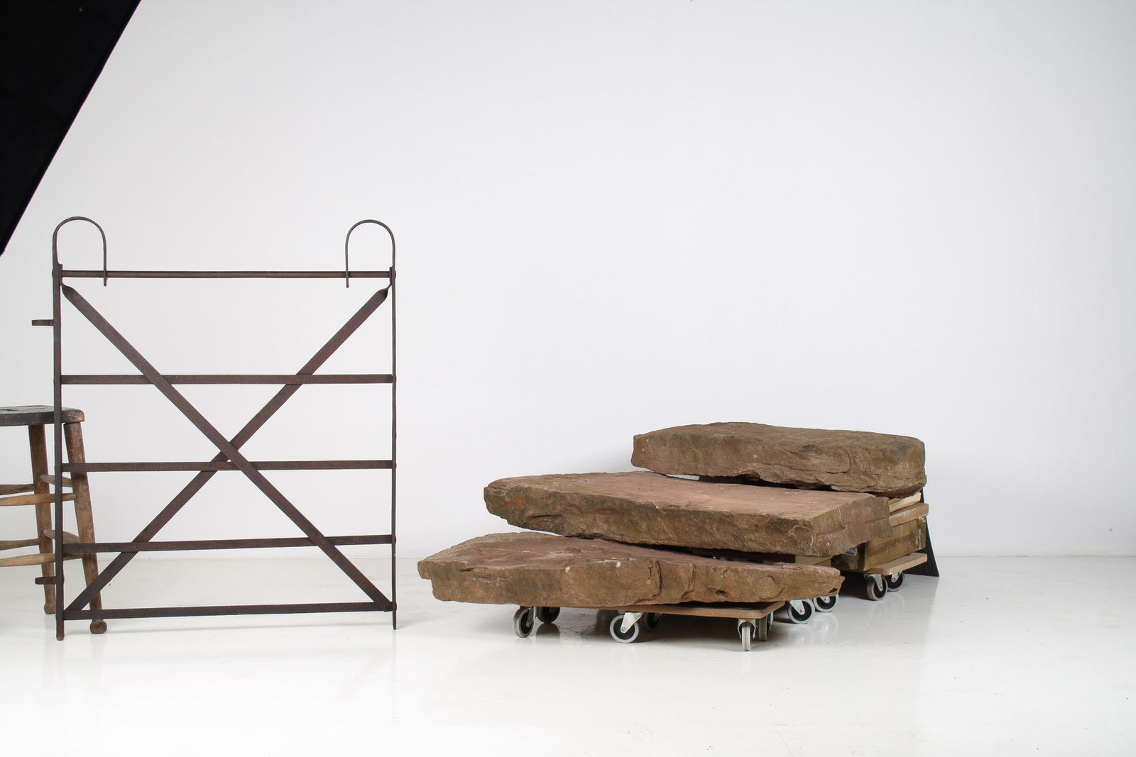 photo buy Reclaimed Red Sandstone Garden Steps Monolith Garden Feature Or Stepping Stones