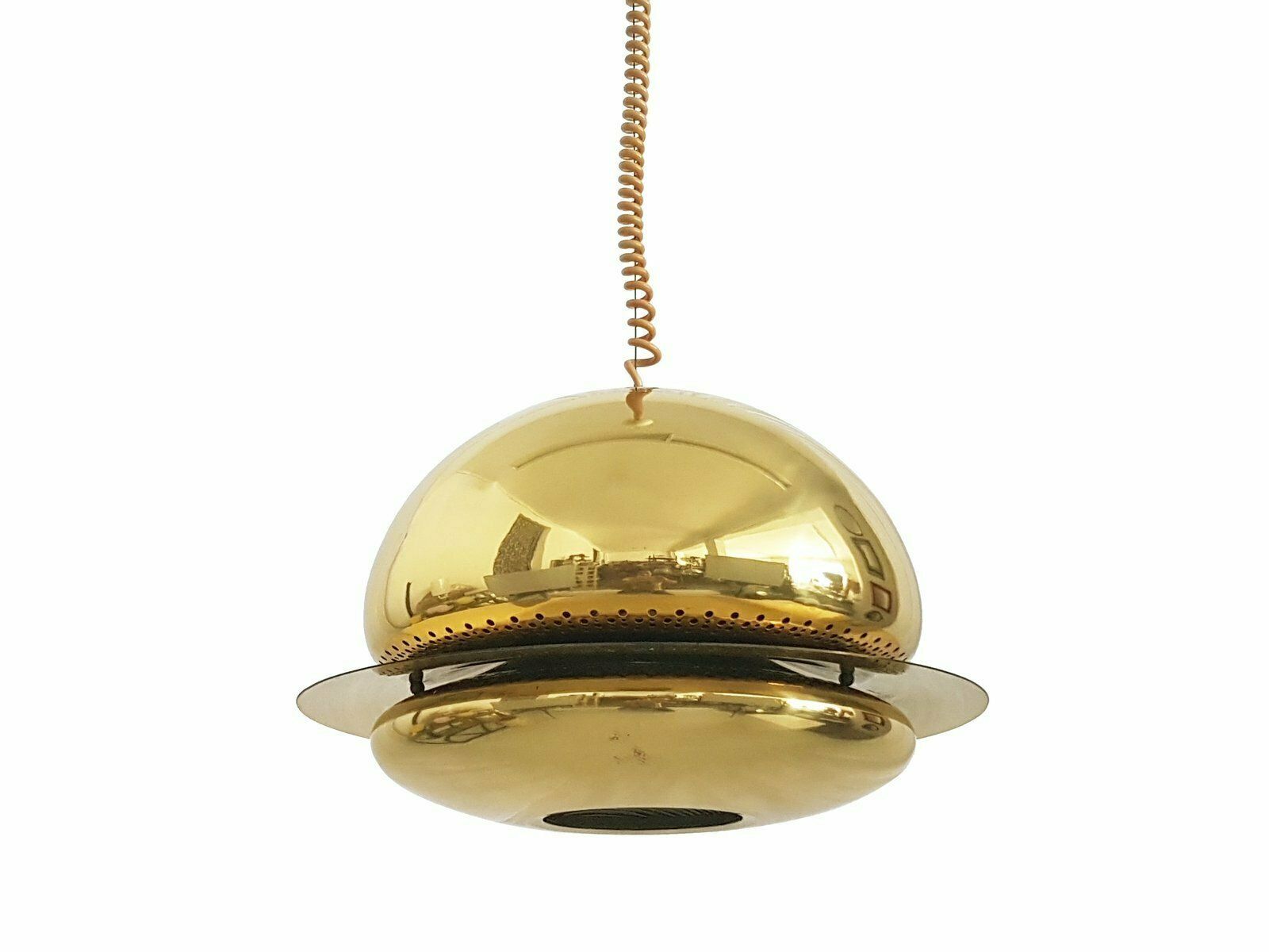 Gilt Metal Nictea Pendant By Tobia & Afra Scarpa For Flos