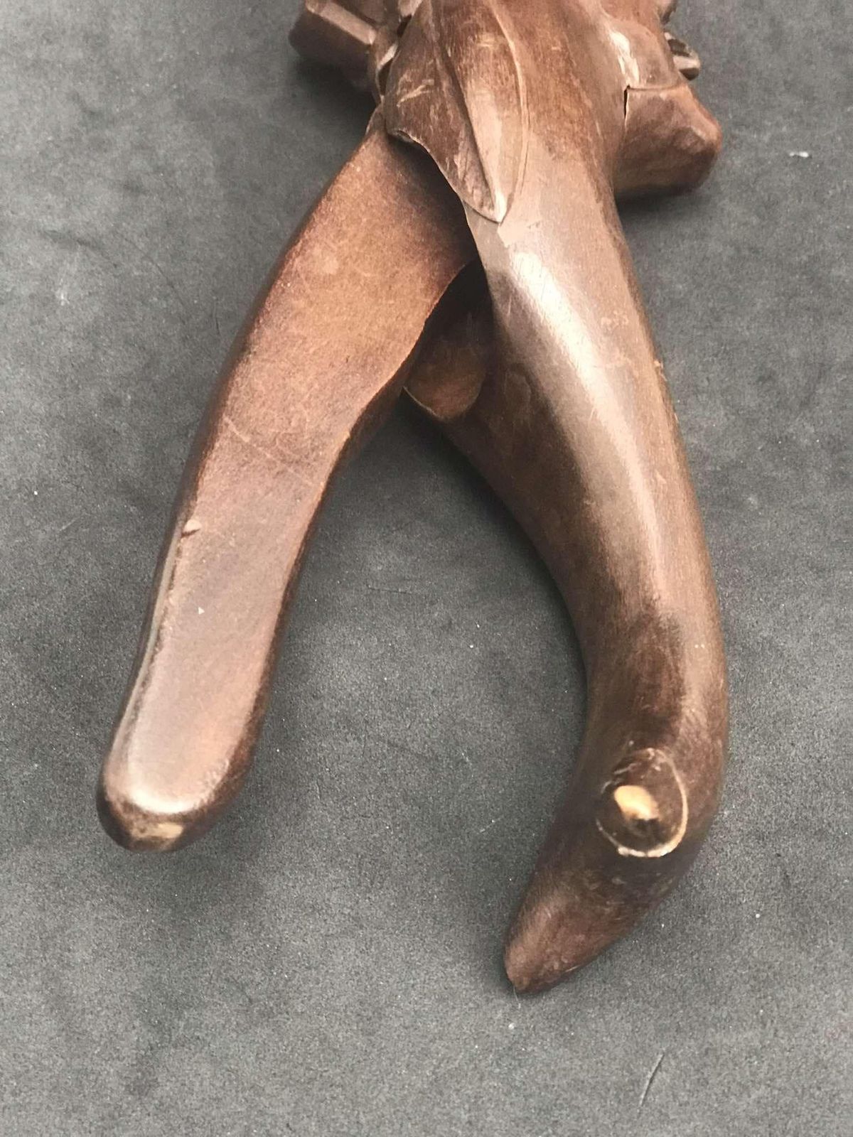 Nutcracker Hand Carved Figural Man German Walnut Wooden Collector Hostess Gift Holiday Appetizers Gift For Him Collection photo vintage