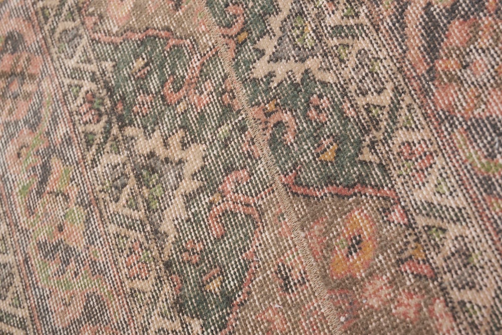 Turkish Stair Carpet   Oushak Runner 2'1'' X 23'8'' photo vintage