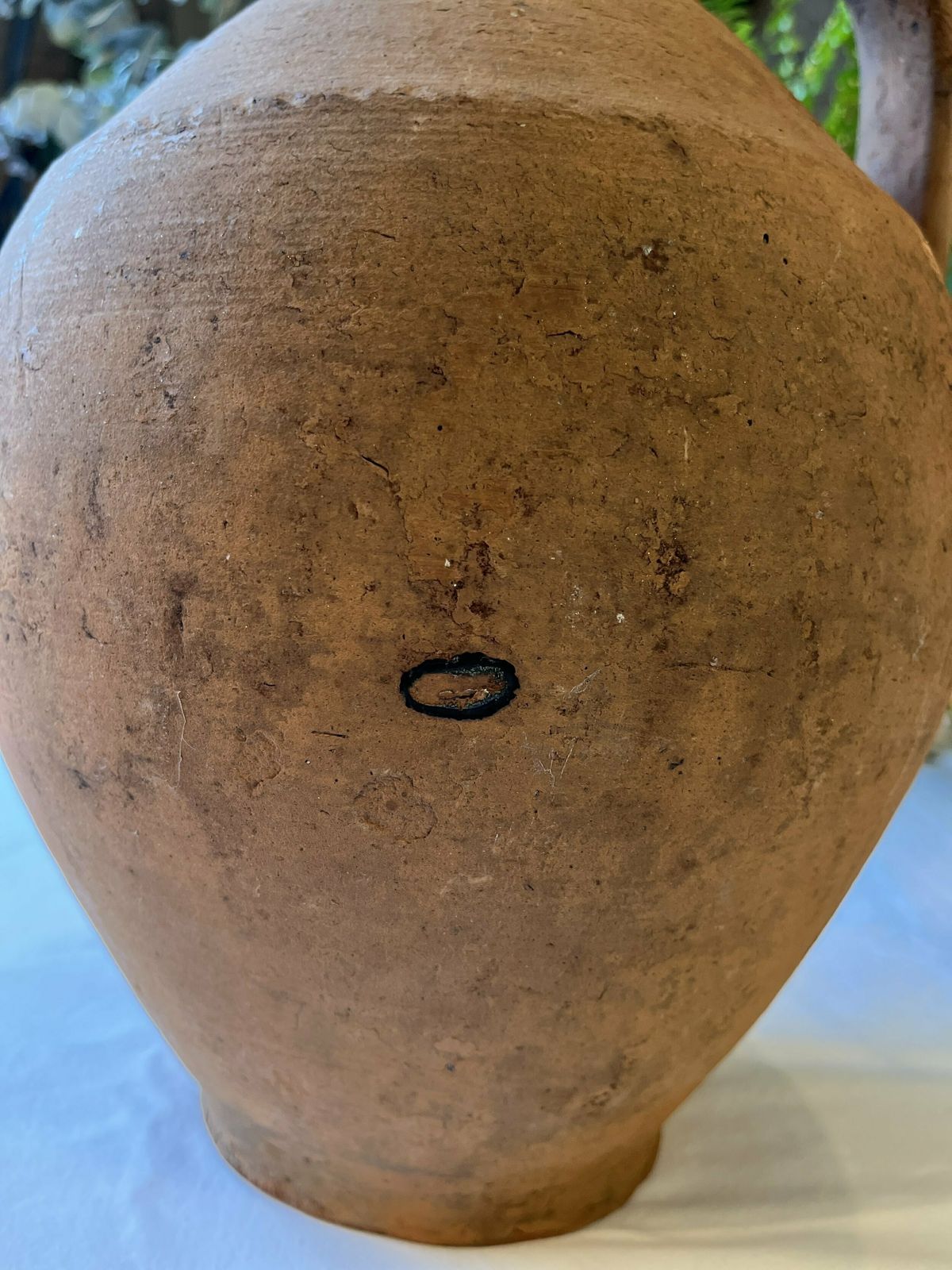photo for sale Hungarian/Eastern European Banded Terracotta Vessel