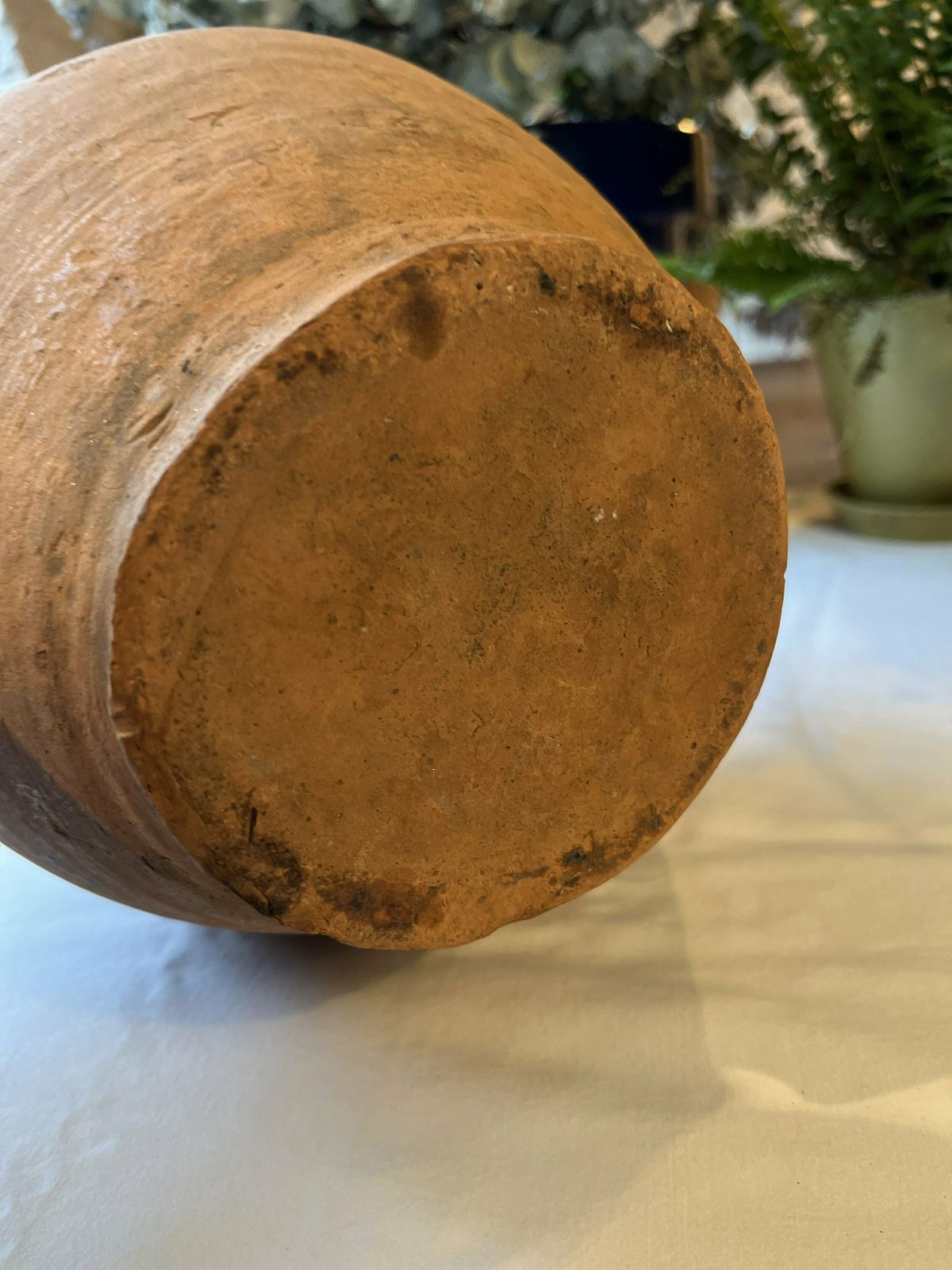 Home Decor Hungarian/Eastern European Banded Terracotta Vessel photo