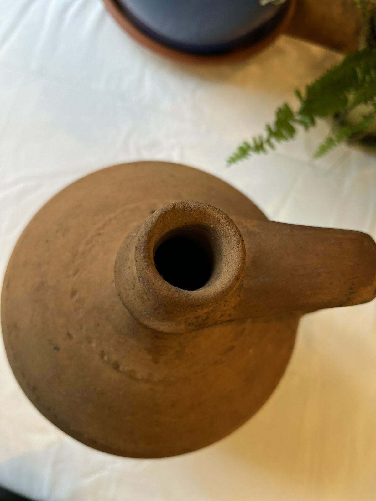 85.0 Hungarian/Eastern European Banded Terracotta Vessel photo