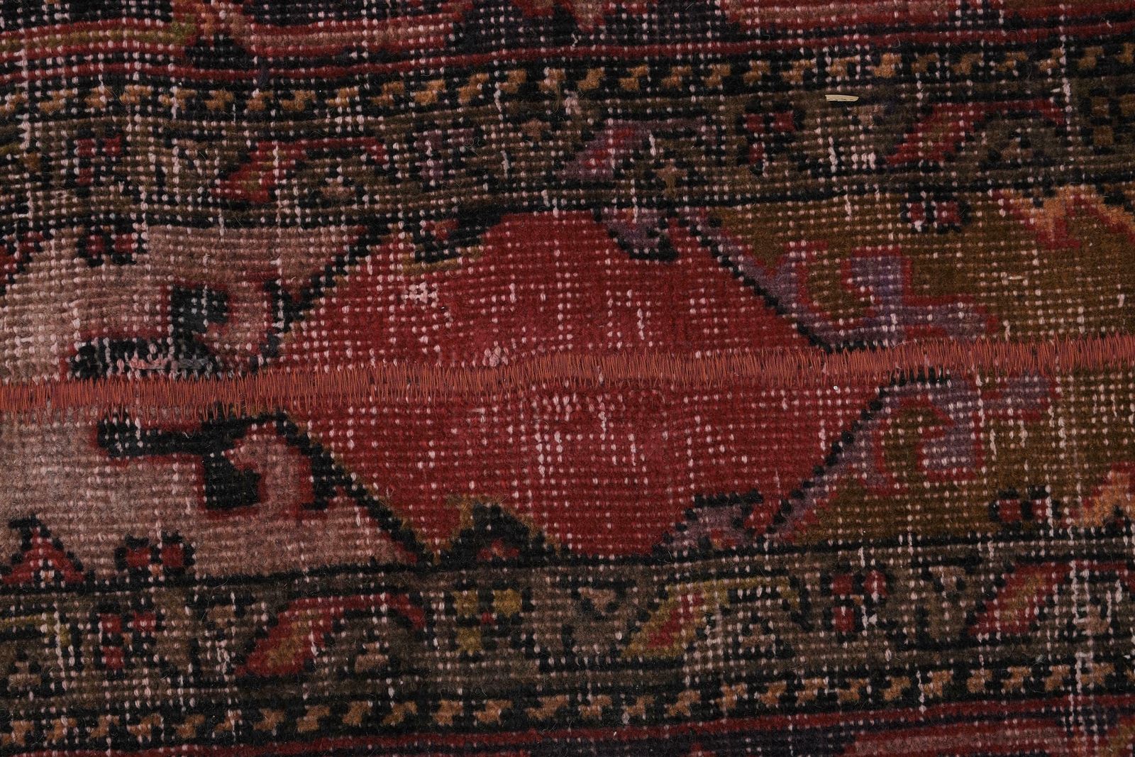 1960s Distressed Extra Long Turkish Runner Rug   Stair Rug 2'1'' X 13'3'' photo vinterior