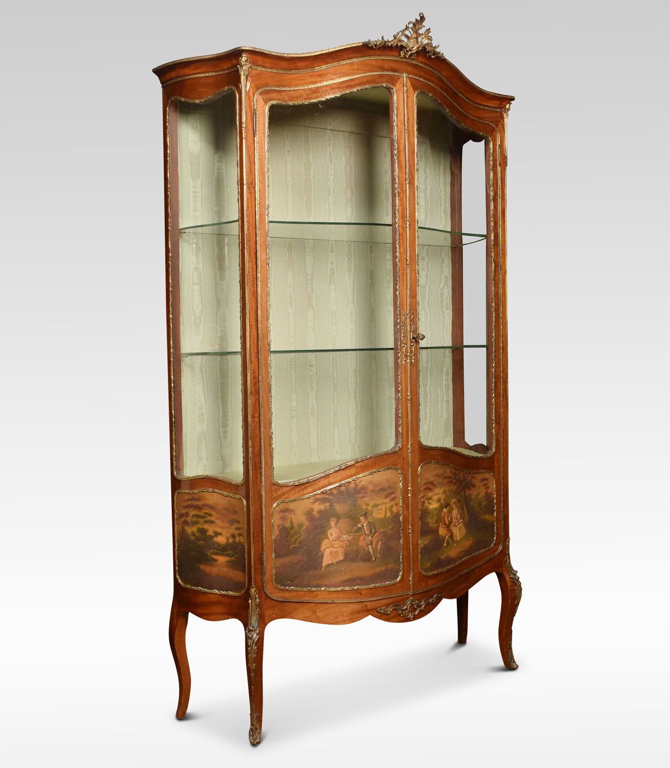 French Mahogany Vernis Martin Vitrine photo furniture