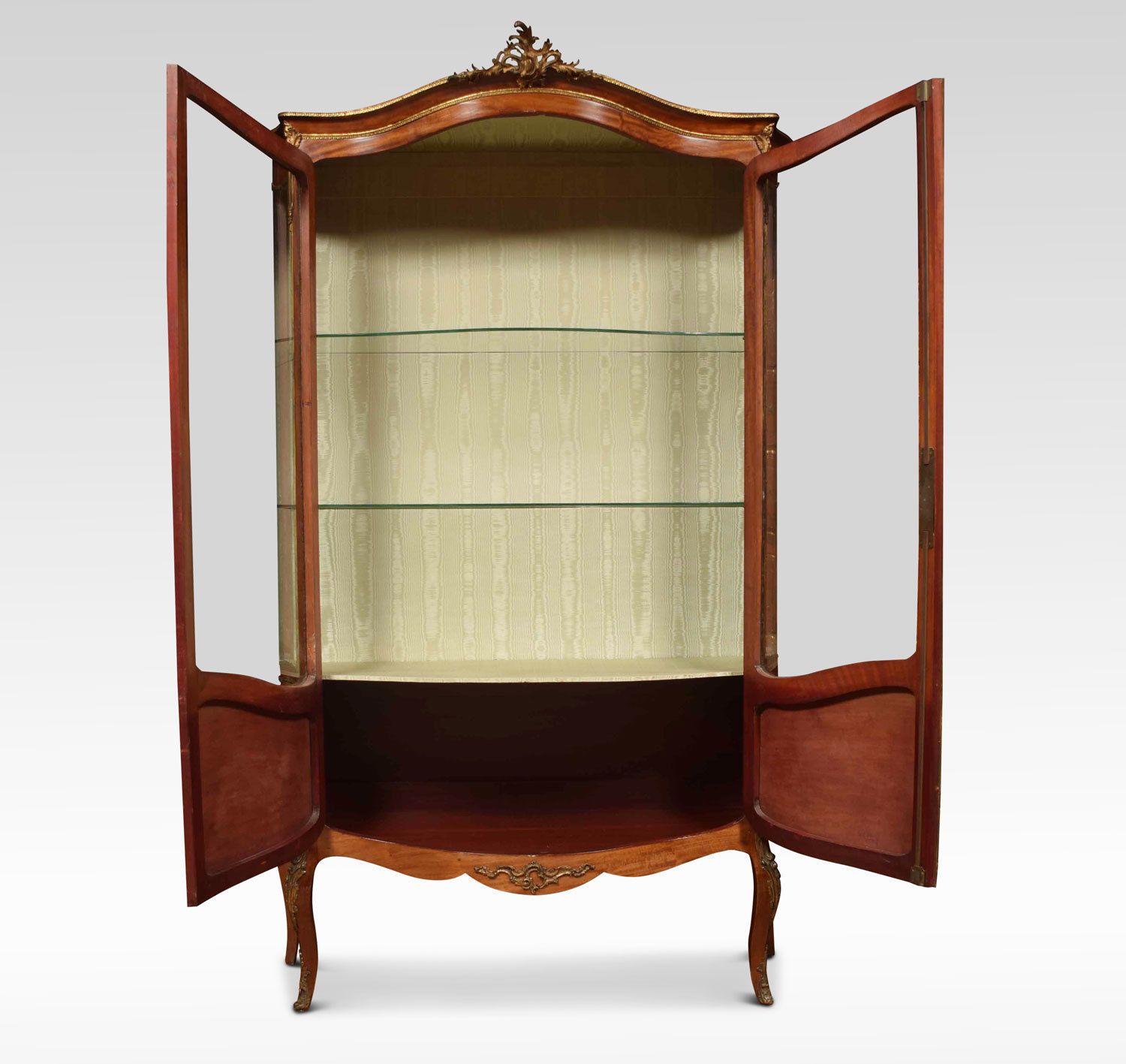 French Mahogany Vernis Martin Vitrine photo for sale