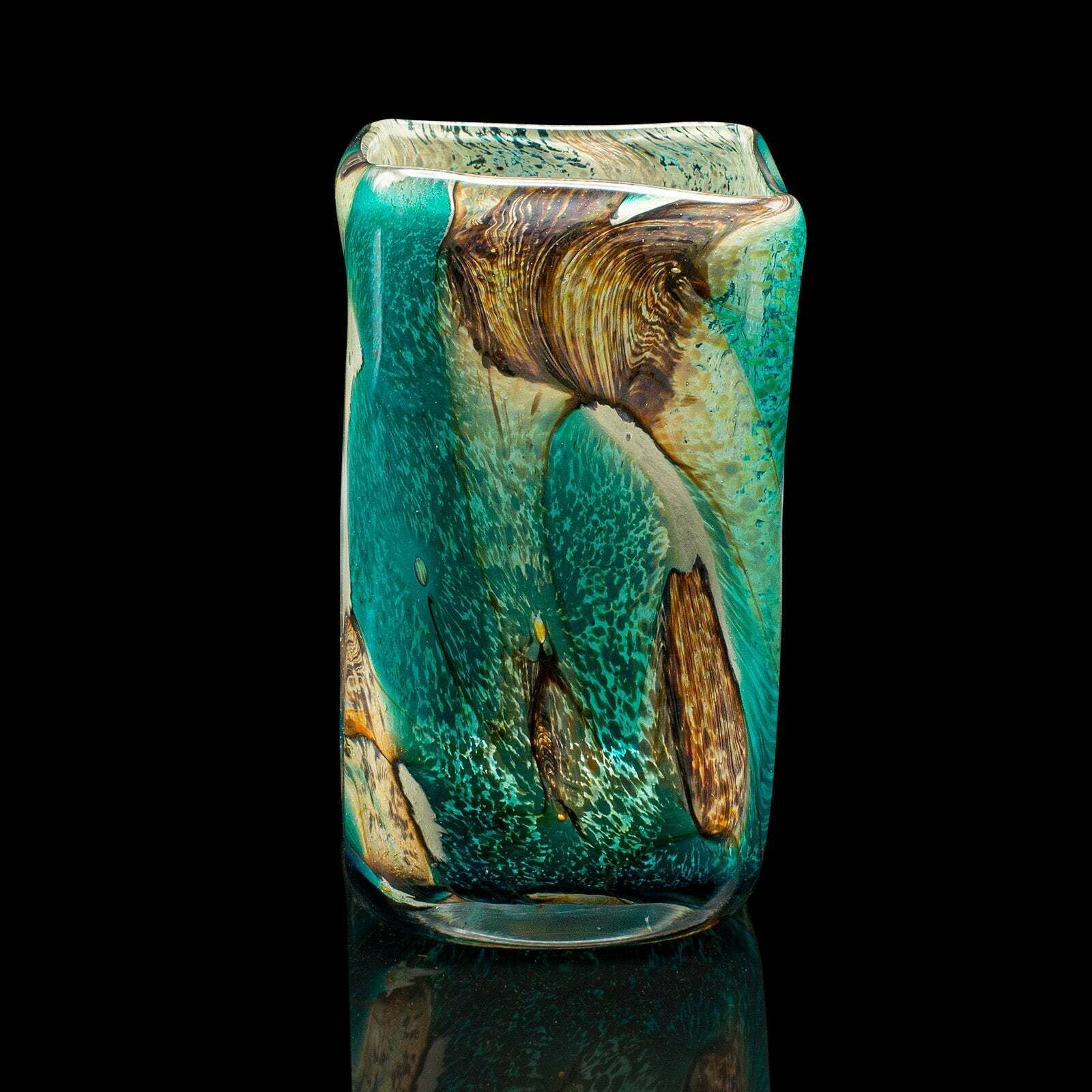 Small Vintage Flower Vase, Maltese, Art Glass, Flower Sleeve, Tea Light Holder photo 245.0