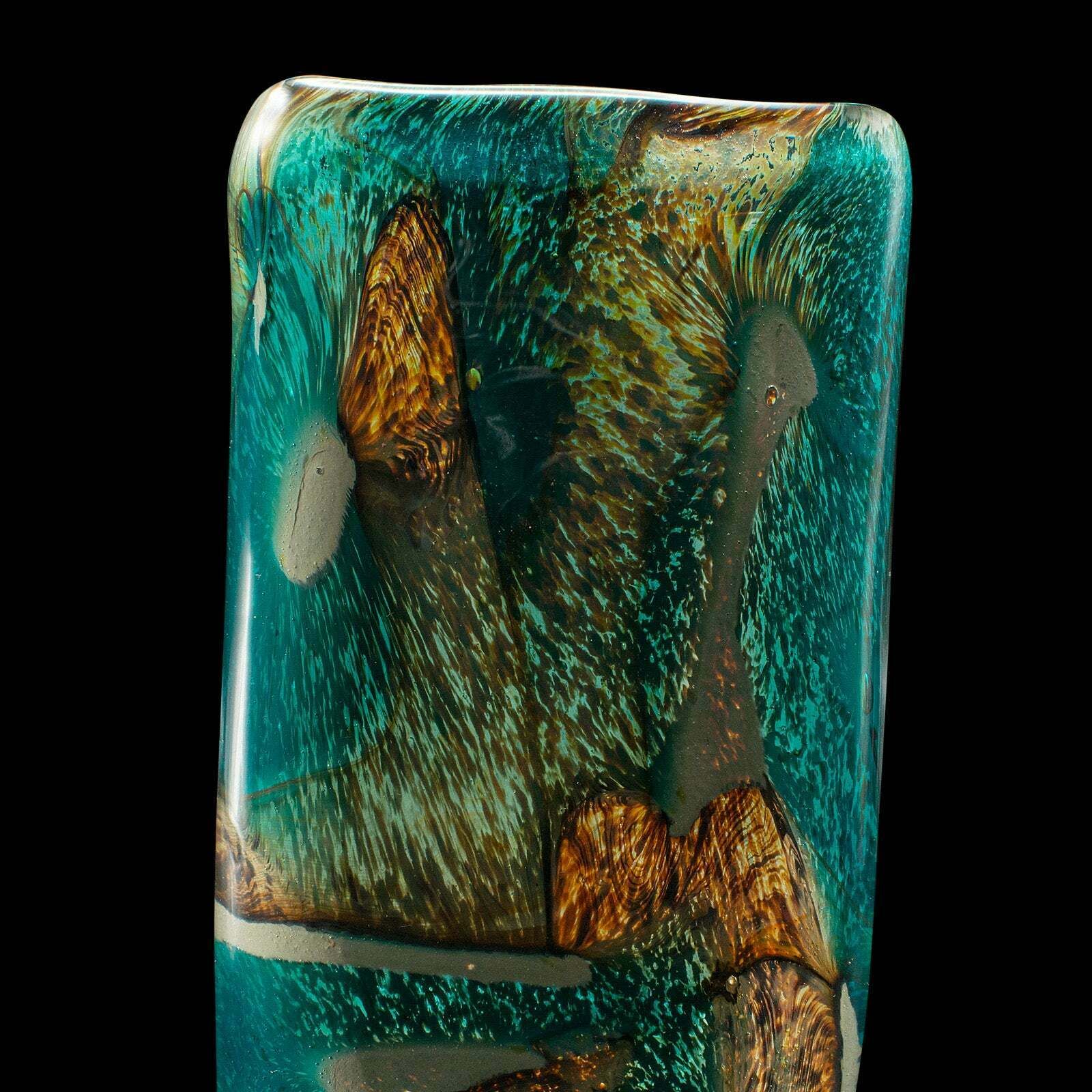 Home Decor Small Vintage Flower Vase, Maltese, Art Glass, Flower Sleeve, Tea Light Holder photo