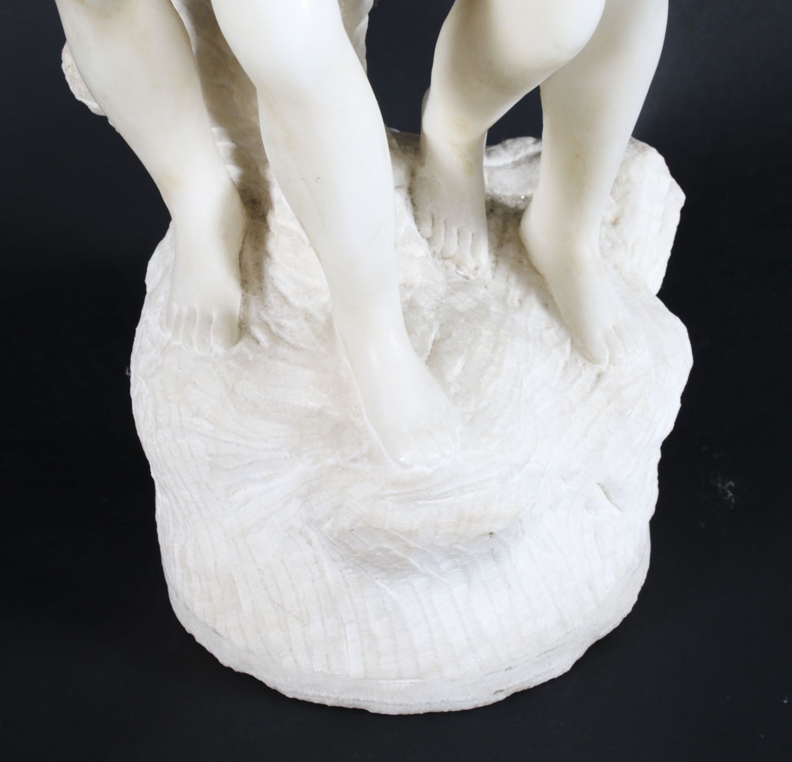 Antique Marble Sculpture Of Two Siblings 20th Century photo buy